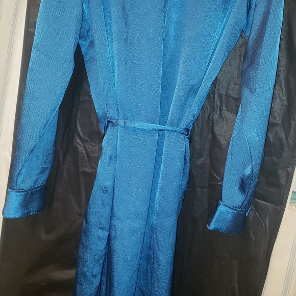 ⚠️SOLD ⚠️ Charmeuse Shirt Dress - Picture 5 of 10